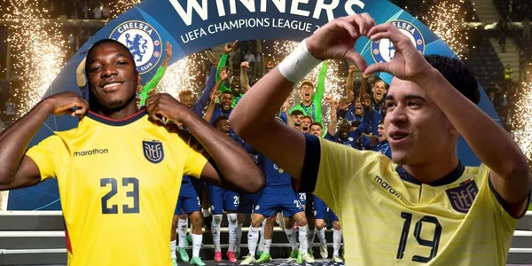 Cuadro ‘blue’ de Inglaterra reconoció a Moisés Caicedo y Kendry Páez.