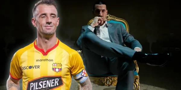 Damián Díaz con la camisetas de Barcelona SC (Fuente: El Telégrafo / Kings League)