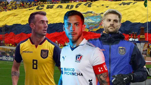 Damián Díaz, Ezequiel Piovi, Javier Burrai. Foto tomada de: API/LDU