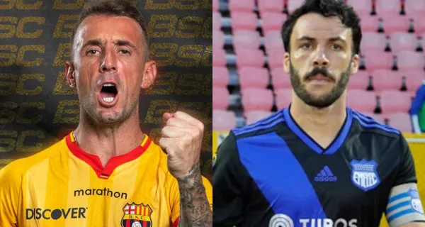 Damián Díaz le dio cátedra a Sebastián Rodríguez en el Clásico del Astillero, en la victoria de Barcelona SC ante Emelec por 3 a 1