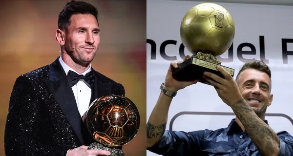 Damián Díaz tiene en sus vitrinas un Balón de Oro que le entregaron en 2017 pero la diferencia de precios con el de Lionel Messi es abismal