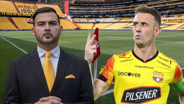 Damián Díaz y Antonio Álvarez (Foto tomada de: Barcelona SC/API)