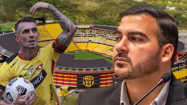 Damián Díaz y Antonio Álvarez (Foto tomada de: Barcelona SC/API/Extra)