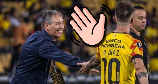 Damián Díaz y Ariel Holan / Foto: API