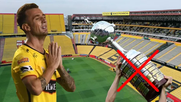 Damián Díaz y la Copa Libertadores en el Estadio Monumental (Foto tomada de: Extra/API/Wikipedia/Primicas)