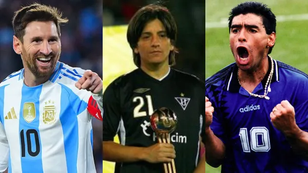 Damián Manso-Lionel Messi-Diego Maradona