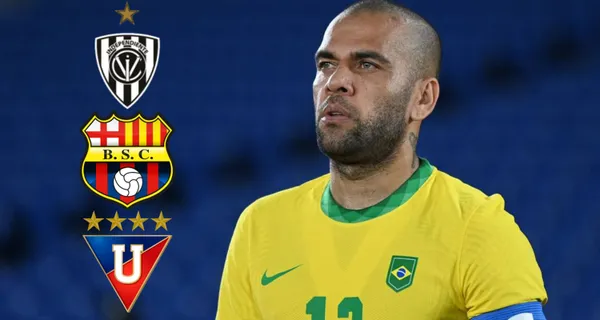 Dani Alves se encuentra sin equipo y manifestó que decidió tomarse un tiempo para descansar. Para el 2022 está analizando su futuro y uno de los equipos en Ecuador ha visto con buenos ojos contratarlo ¿Quién es?