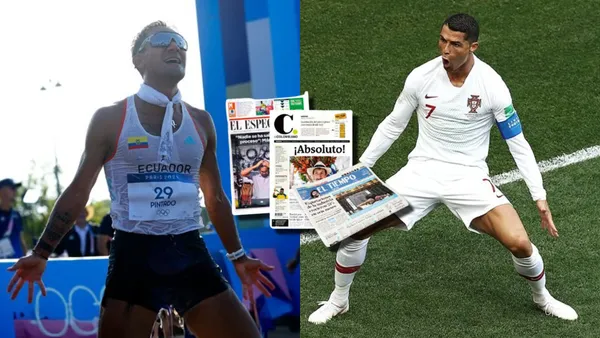 Daniel Pintado y Cristiano Ronaldo / Foto: Juegos Olímpicos