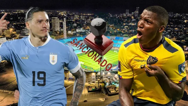 Darwin Núñez y Moisés Caicedo (Foto tomada de: Wikipedia/FocoUy/AFP/Juicios)