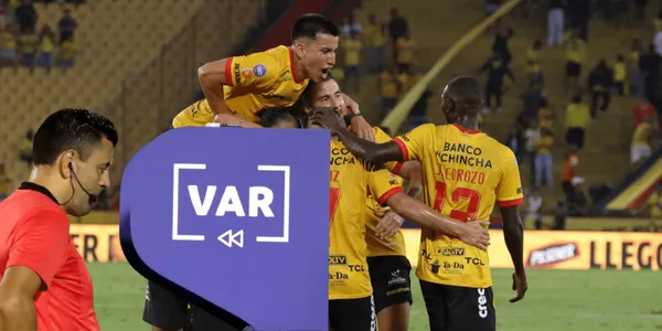 Desde Barcelona SC se han quejado por el arbitraje