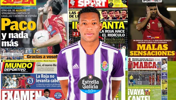 Después de los partidos por eliminatorias, Gonzalo Plata llegó al Valladolid y la rompió