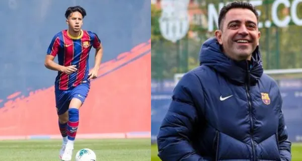 Diego Almeida que tiene sangre ecuatoriana fue a entrenar con el primer equipo del FC Barcelona con luz verde de Xavi Hernández, quien puso reglas claras y condiciones que deberá cumplir como el resto del plantel