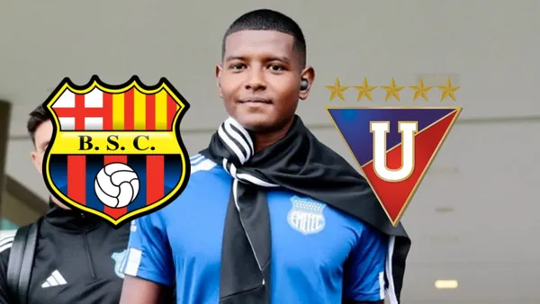 Diogo Bagüí-Emelec-Barcelona SC-Liga de Quito / Foto: Emelec