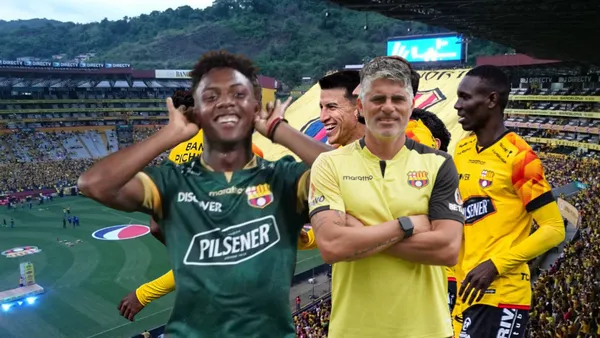 Djorkaeff Reasco celebrando y Barcelona SC festejo. Foto de: El universo/Barcelona SC