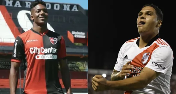 Djorkaeff Reasco jugó su primer partido con Newell's ante River Plate