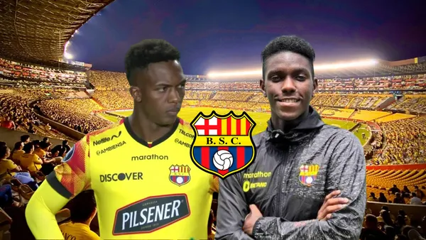 Djorkaeff Reasco molesto y Allen Obando molesto