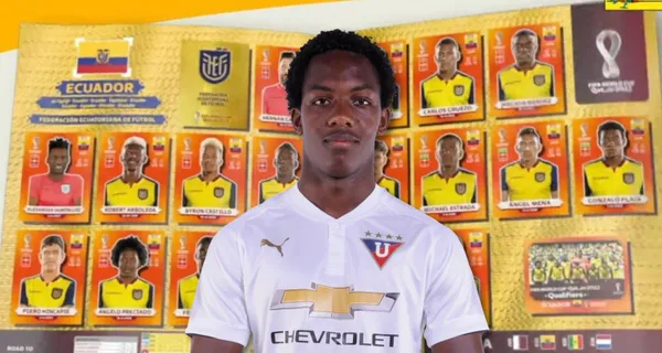 Djorkaeff Reasco no perdió tiempo y ya está llenando el álbum de cromos del Mundial de Qatar donde está Ecuador y ya le salió su primer jugador