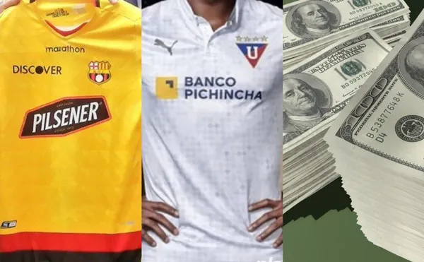 Dos de los equipos más importantes del Ecuador tiene el auspicio de la marca Discover pero ¿cuánto cobra cada club?