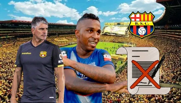 DT del Barcelona habló sobre la no llegada de Miller Bolaños a Barcelona SC. FOTO: Tripavidsor