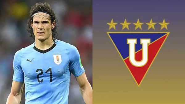 Edinson Cavani-Liga de Quito / Foto: Primicias