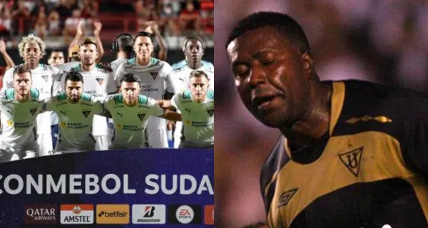 Édison Méndez junto al cuerpo técnico encargado de Liga de Quito delinean el 11 para enfrentar a Cumbayá