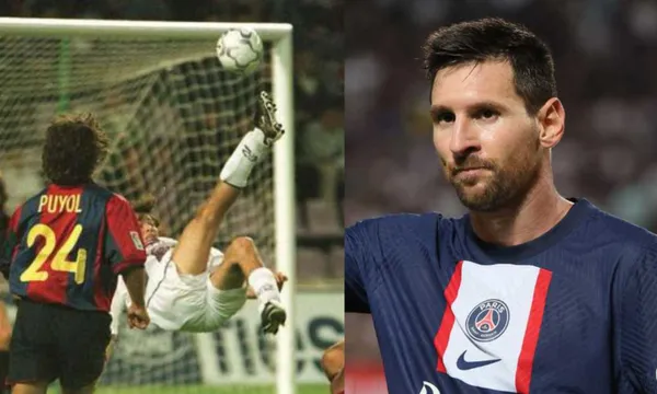 El astro argentino hizo una chilena idéntica a la del ecuatoriano cuando jugaba en el Valladolid