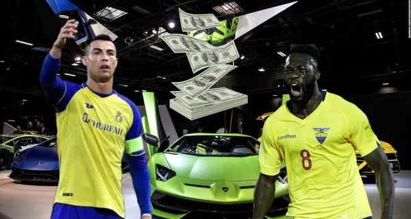 El auto de Felipe Caicedo tiene un mayor valor que el de Cristiano Ronaldo