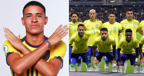 El brasileño se acercó a Kendry Páez y le dio un abrazo reconociendo que es crack