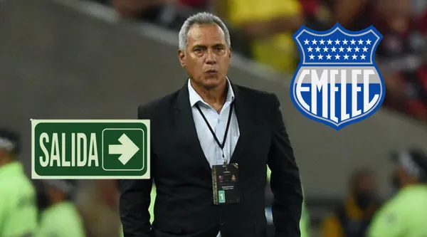 El colombiano Hernán Torres dirigiendo a Emelec de Guayaquil. FOTO: Extra