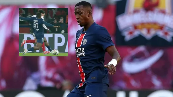 El defensor ecuatoriano ahogó el gol del rival cuando solo tenía que rematar