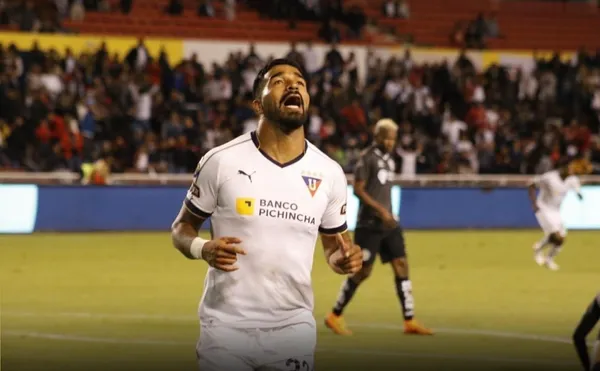 El delantero uruguayo de Liga de Quito, Rodrigo Aguirre, ha levantado su cotización por sus grandes actuaciones