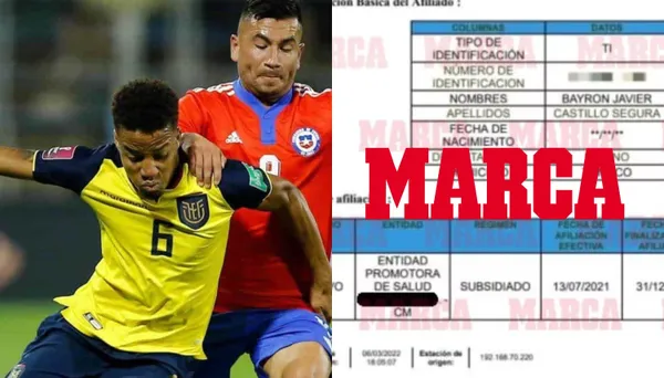 El Diario Marca reveló 2 documentos sobre la nacionalidad de Byron Castillo