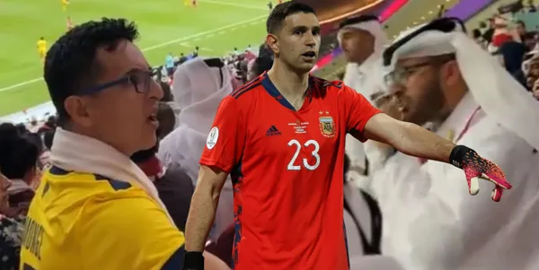 El Dibu hizo algo que molestó al jeque que lo vio con indignación