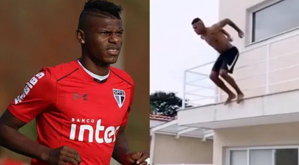 El ecuatoriano alborotó las redes con su salto del segundo piso