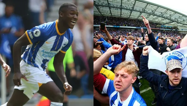 El ecuatoriano anotó su segundo gol en la Premier League y los hinchas del Brighton alucinaron