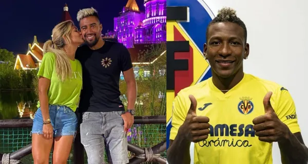 El ecuatoriano festejó fin de año junto a su novia y la imagen se viralizó en las redes sociales