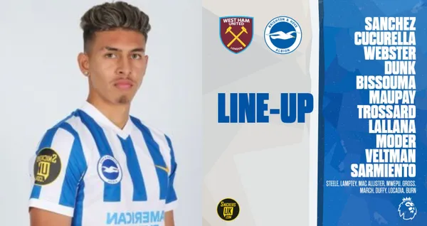 El ecuatoriano jugará como titular ante el West Ham por la Premier League y el Brighton le rindió un homenaje