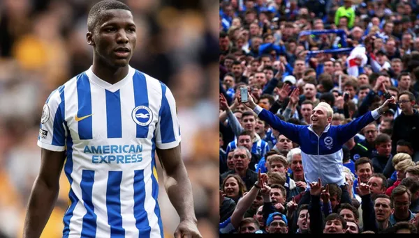 El ecuatoriano Moisés Caicedo jugó un partido de antología contra el Manchester