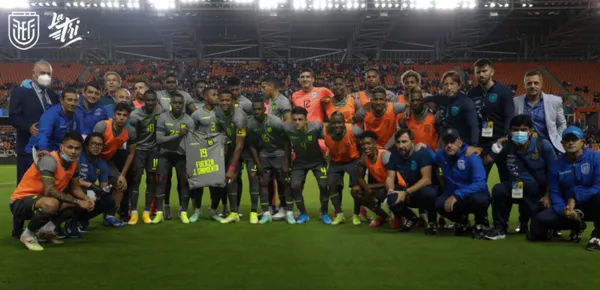 El ecuatoriano posteó en su cuenta de Instagram un agradecimiento para sus compañeros de selección