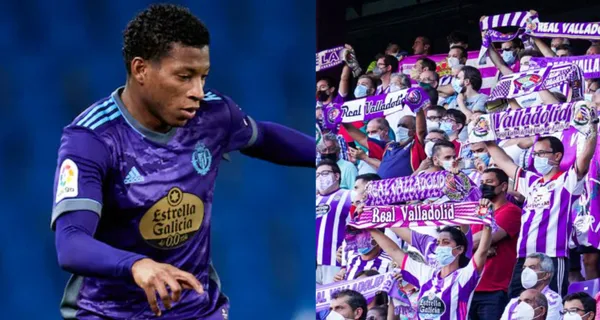 El ecuatoriano salió expulsado en el partido contra el Valladolid y los aficionados reaccionaron