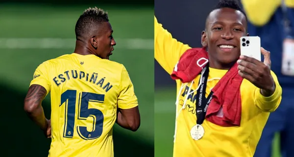 El ecuatoriano subió una foto de una peculiaridad en sus canilleras