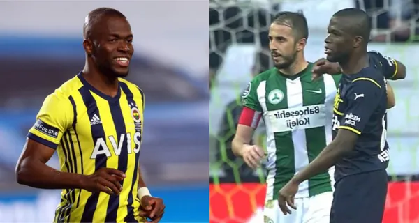 El ecuatoriano tuvo un "encontrón" con un jugador rival pero el descenlace de la acción fue "cómico"