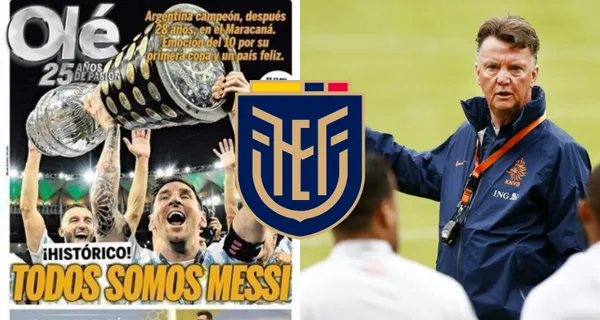 El entrenador de Holanda, van Gaal, piensa que Ecuador es un rival ganable sorprendió lo mencionado por la prensa de Argentina