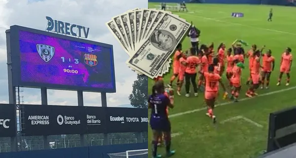 El equipo femenino de Barcelona SC ganó a Independiente del Valle y se proclamaron campeonas