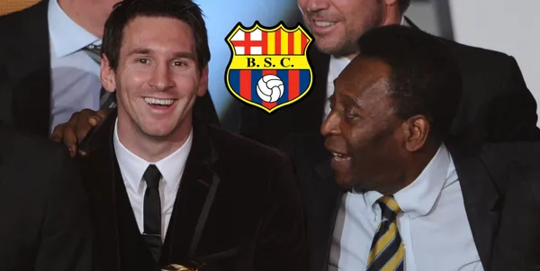 El equipo guayaquileño rindió un homenaje a Pelé, pero reavivó polémica con Lionel Messi