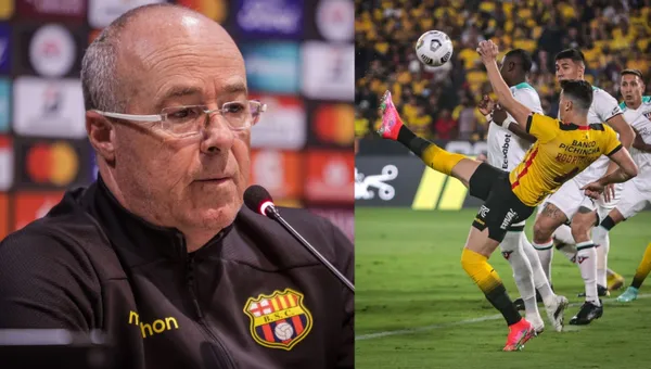 El estratega argentino como era de esperarse se excusó tras el empate con Liga de Quito