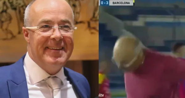 El estratega argentino se emocionó en el segundo gol de Barcelona SC que anotó Gabriel Cortez