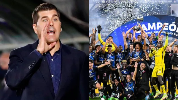 El estratega español es sumamente criticado por la afición de Emelec, en Independiente del Valle no piensan lo mismo