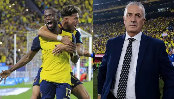 El estratega de la selección ecuatoriana se caracteriza por ser frío en las celebraciones, mira lo que hizo en el gol de Enner Valencia