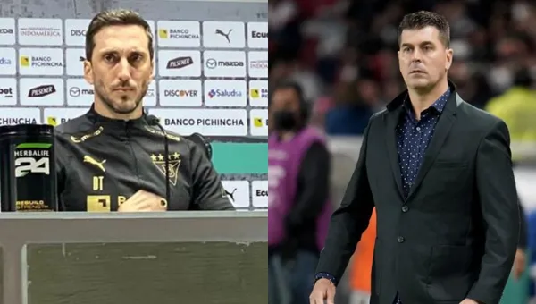 El estratega de Liga de Quito dejó claro que no ganaron por el hombre de más